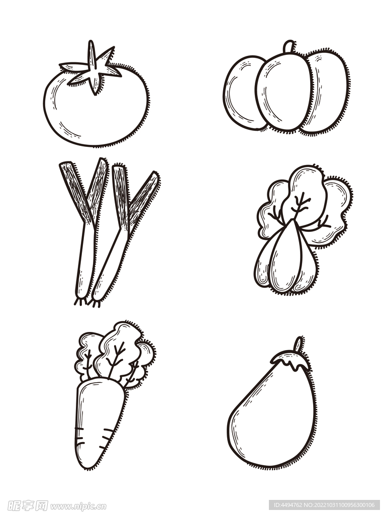 蔬菜手绘