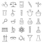 科学实验室图标集