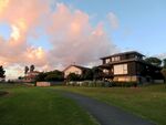 海滨小镇黄昏风景