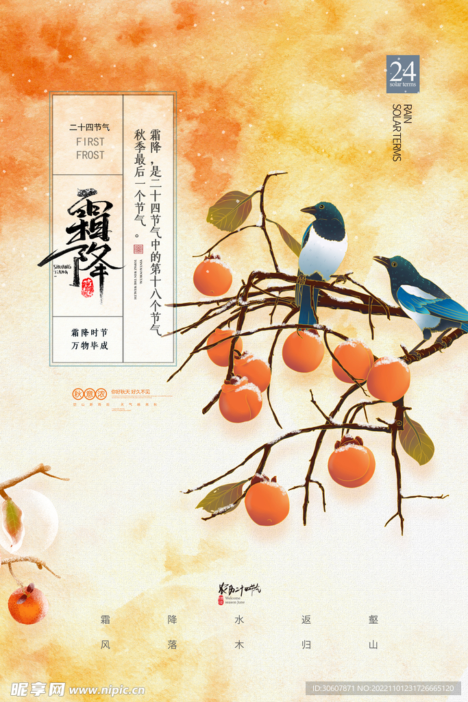 霜降海报