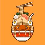 拉面插画