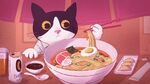 偷吃的小猫咪