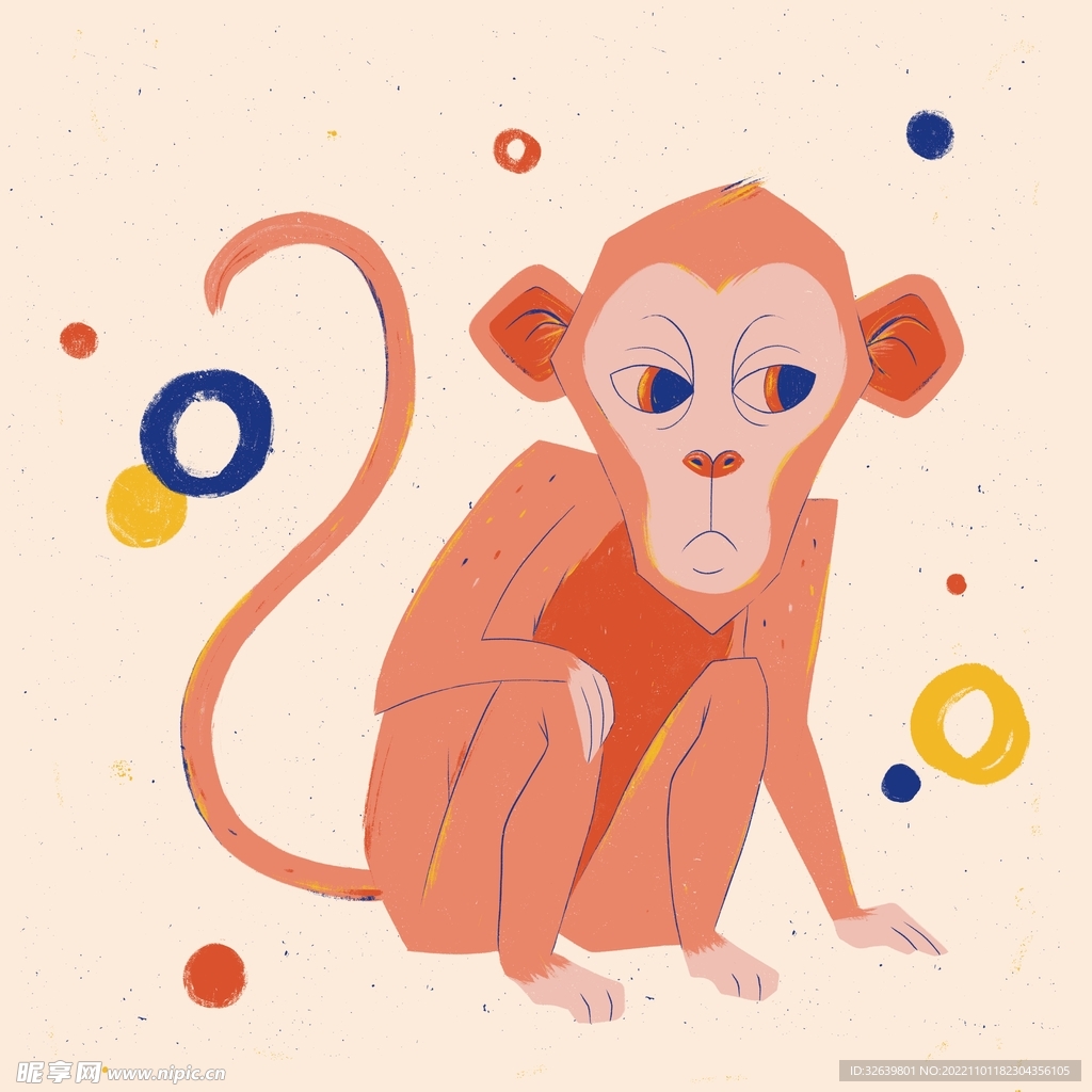 猴子插画