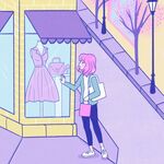购物的女孩