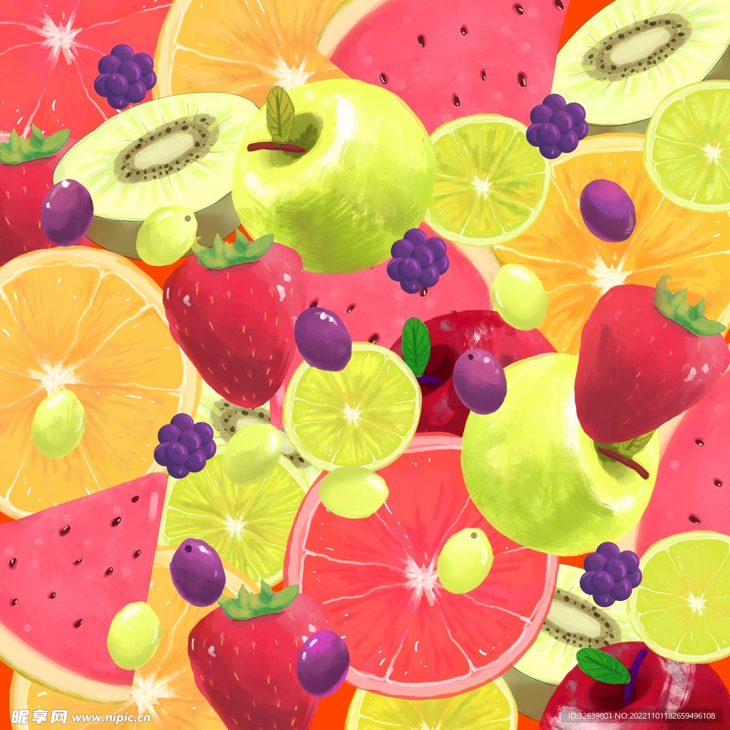 水果插画