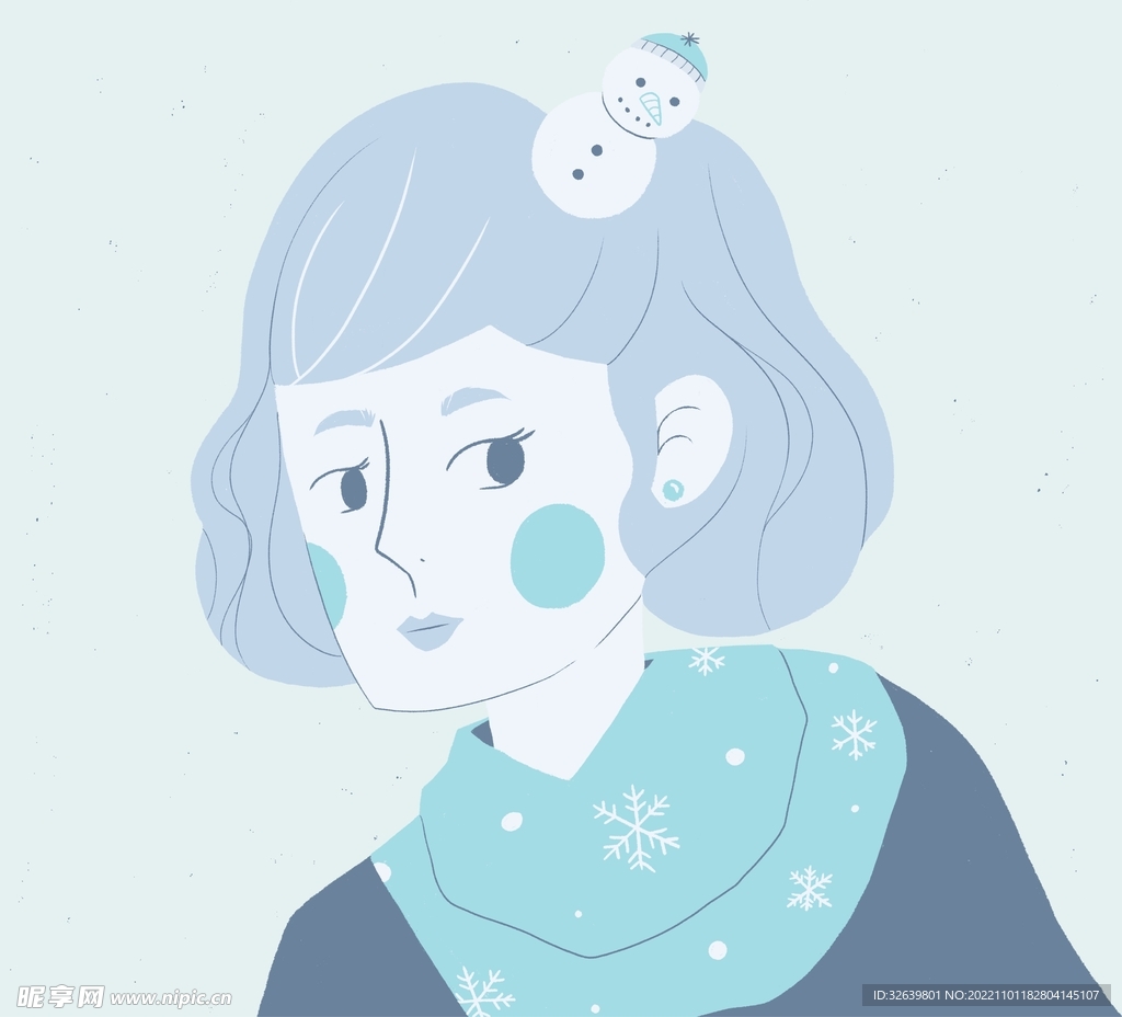 女孩插画