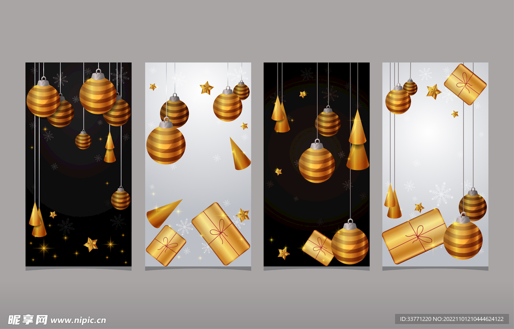金色节日背景