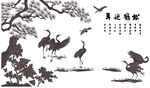 矢量图仙鹤