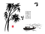 矢量图竹子