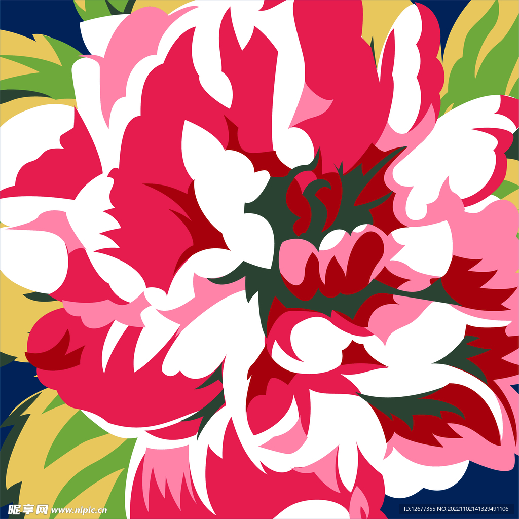 花卉背景底图