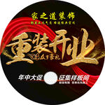 圆形地贴