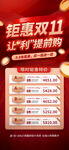 双十一促销地产购房海报
