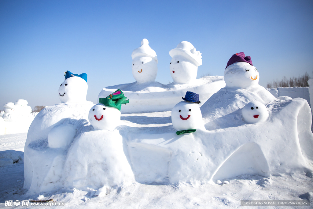 冬季雪人