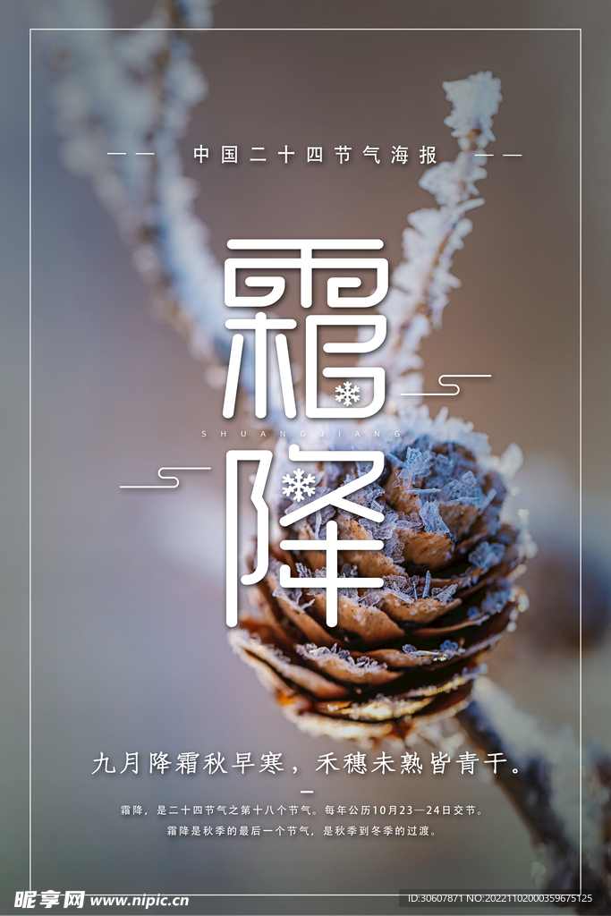 霜降海报