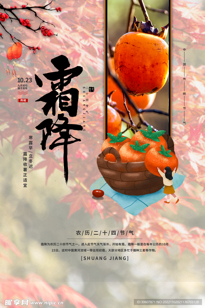 霜降海报