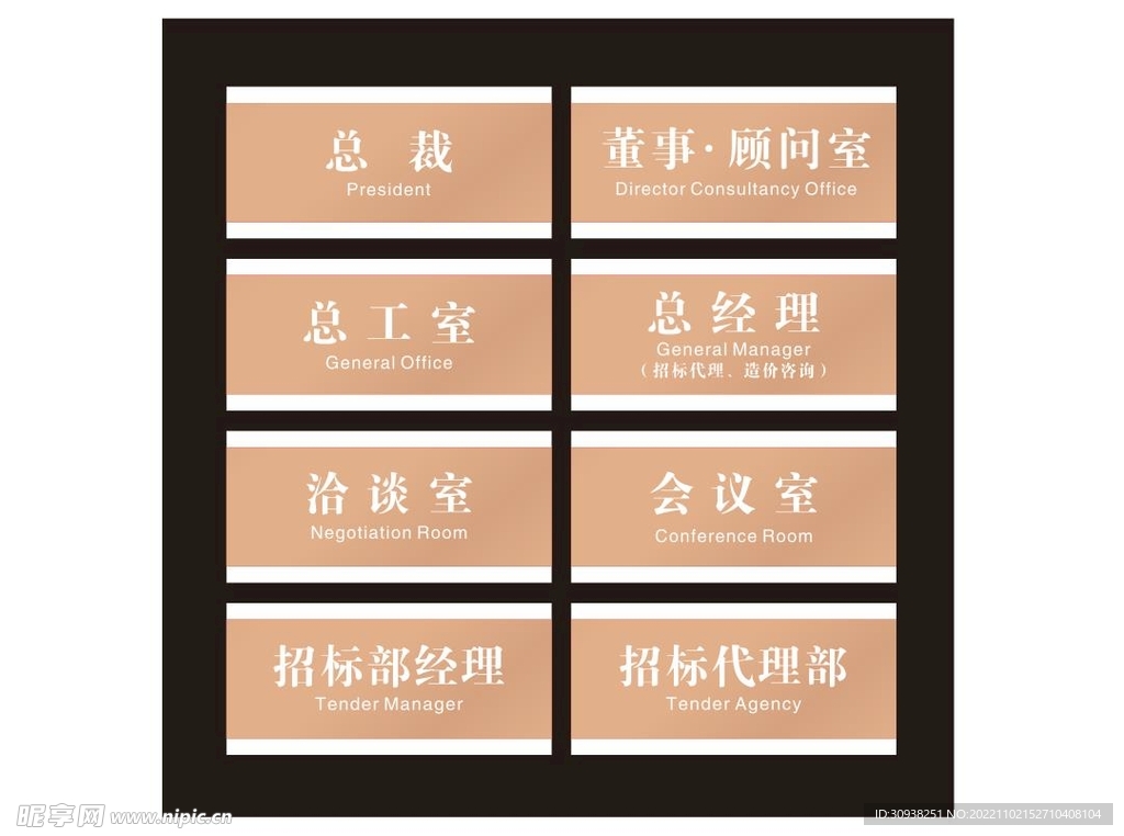 科室牌