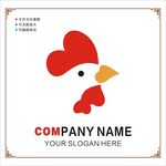 大公鸡图标LOGO图片