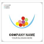 彩色圆球图标Logo图片