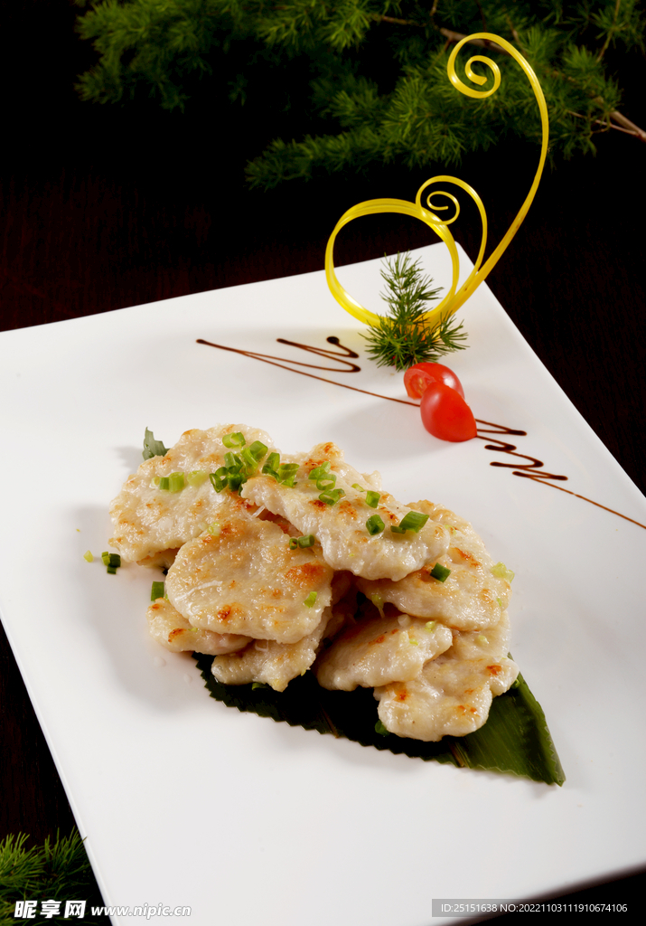 香煎墨鱼饼