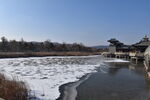 古建筑公园景观湖