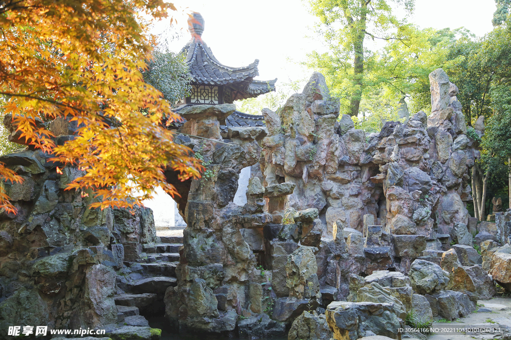 公园假山