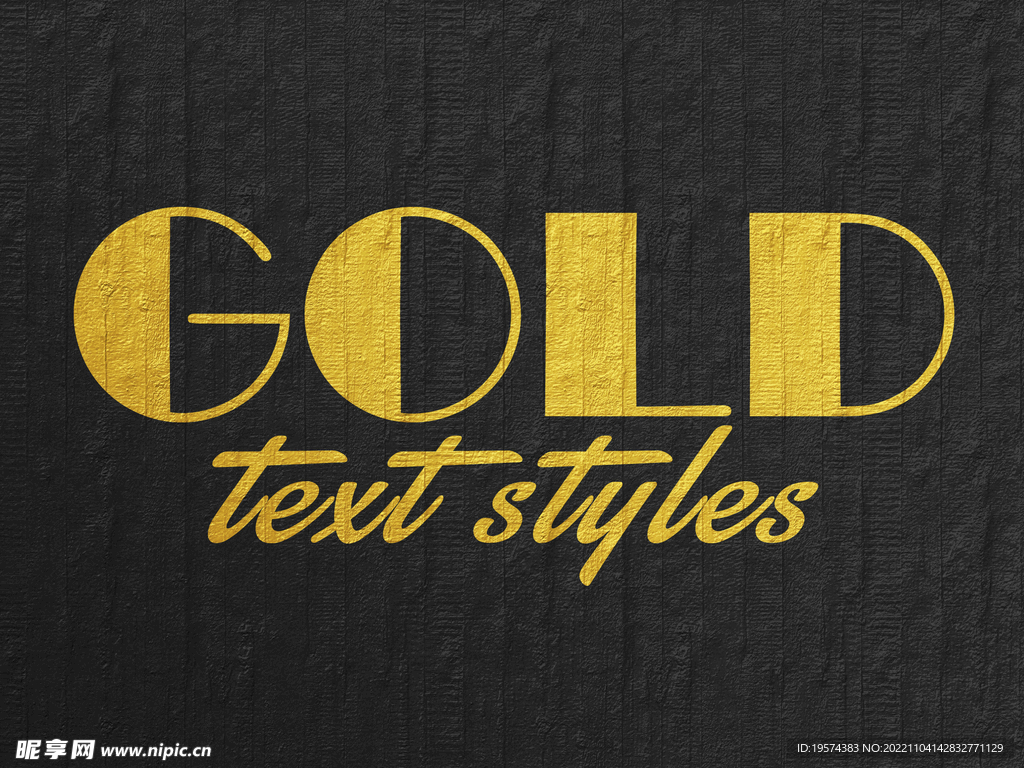 金色字体