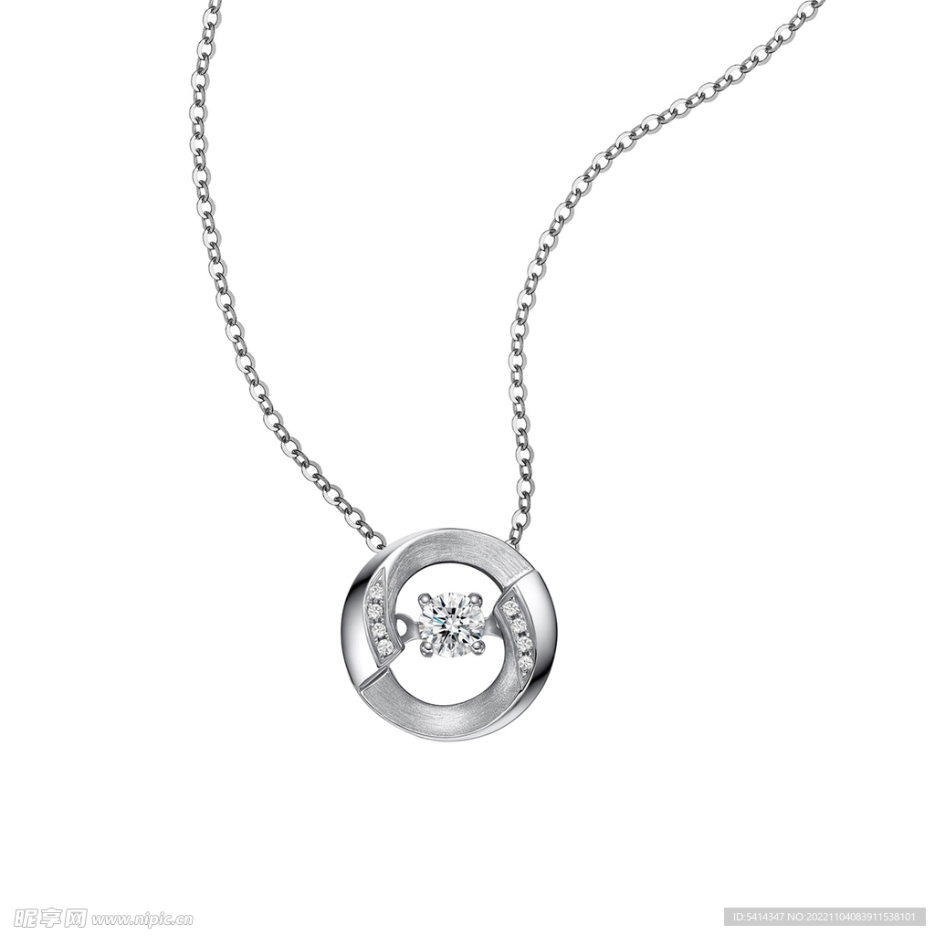 珠宝 钻石 吊坠 高清 白底图