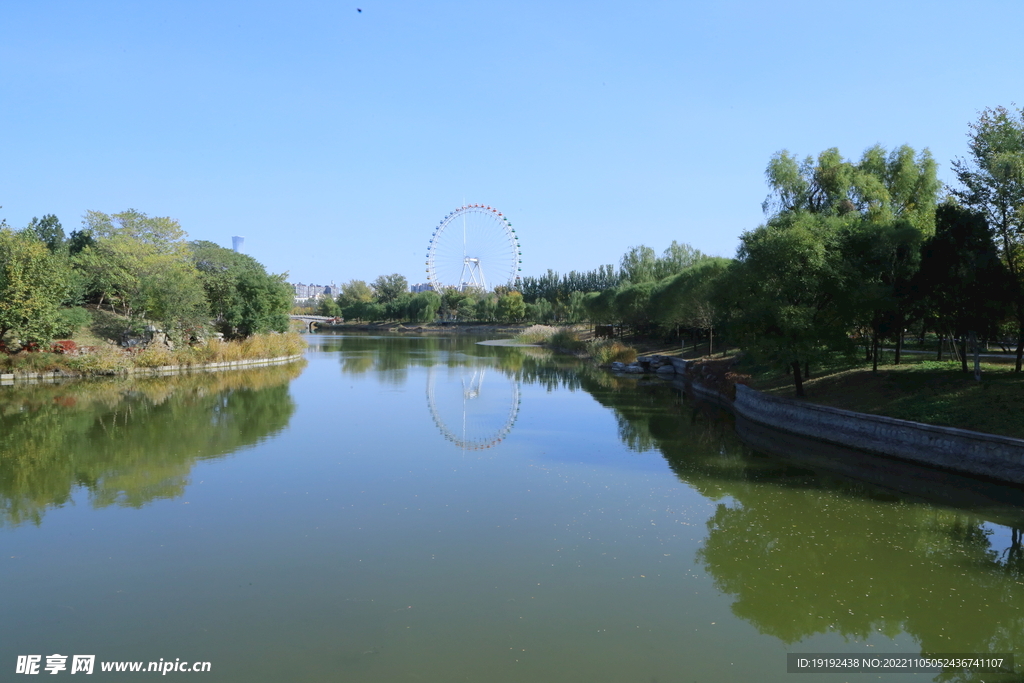 龙潭中湖风景 