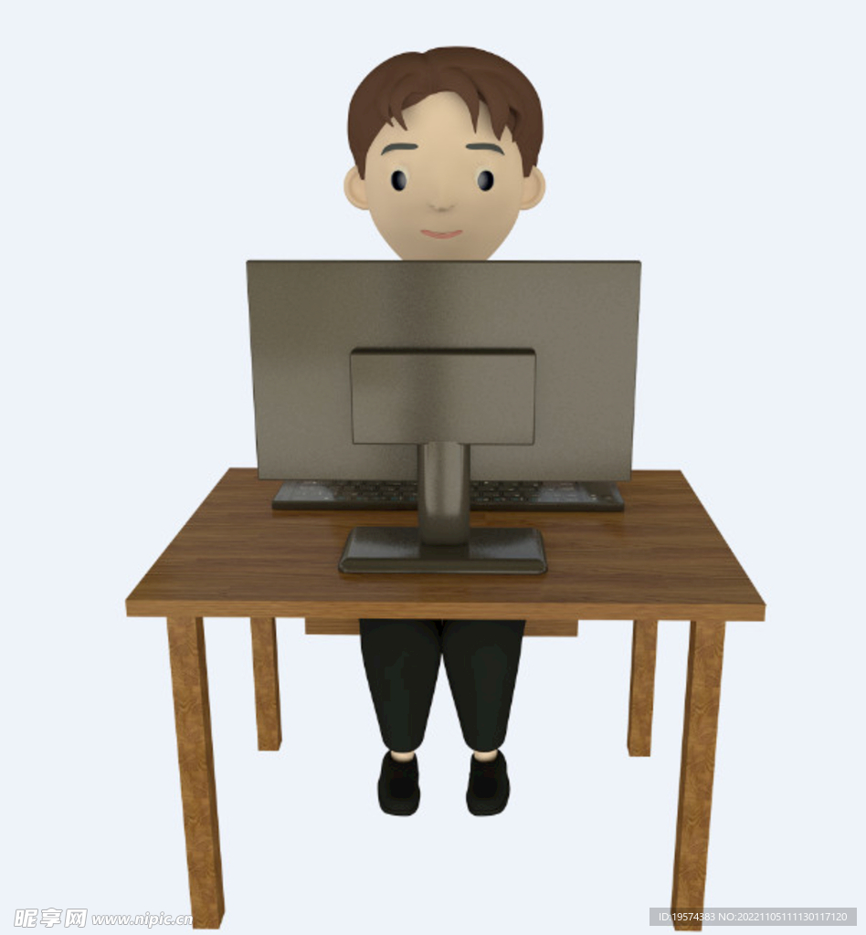 C4D模型 卡通人 