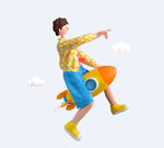 C4D模型 卡通人 