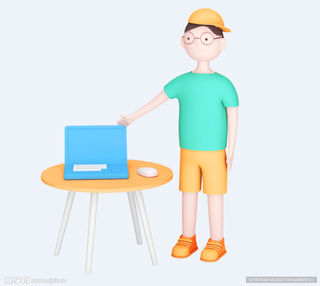 C4D模型 卡通人 