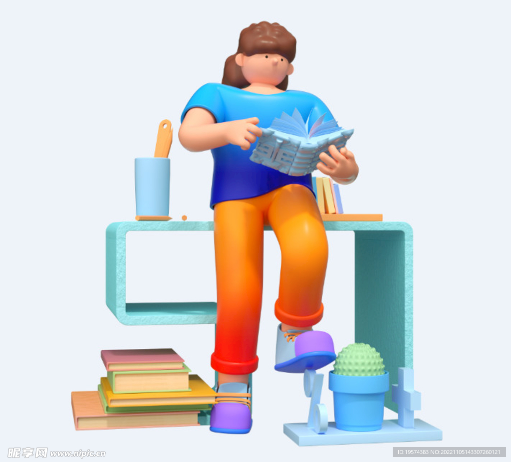 C4D模型 卡通人 