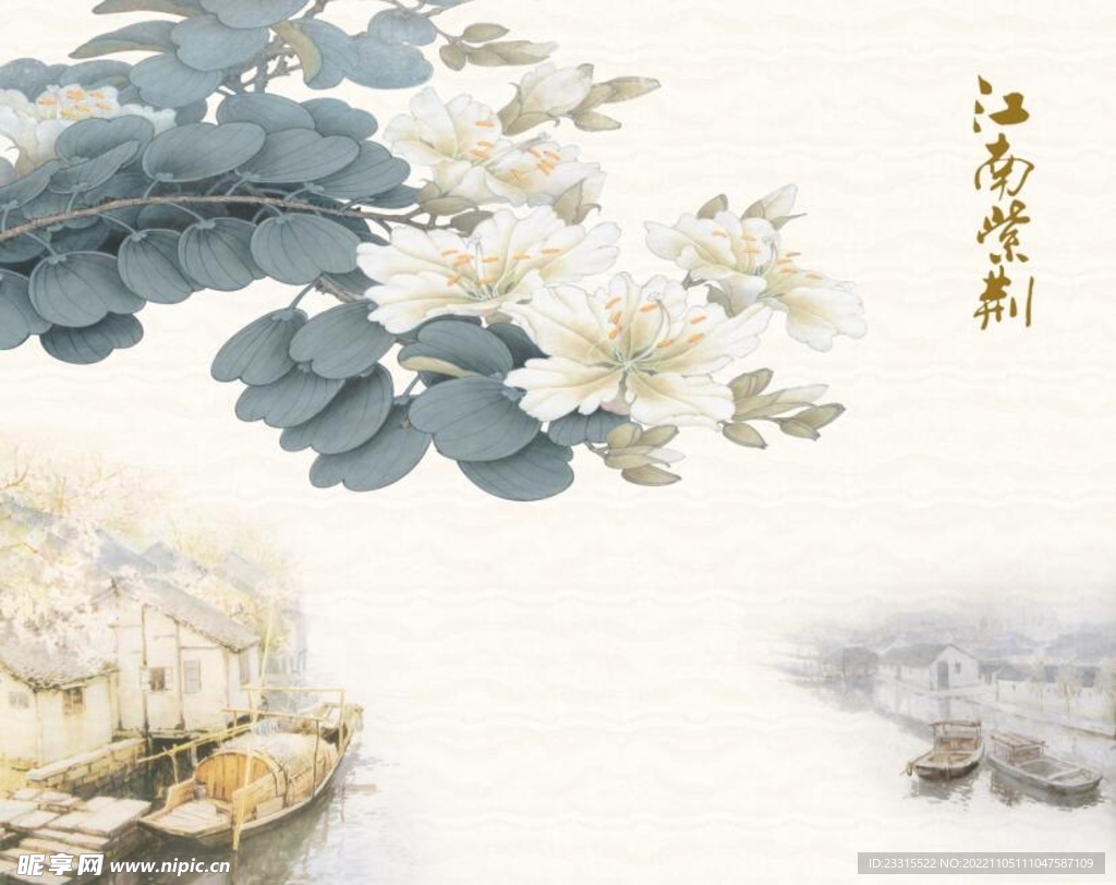 中式牡丹花