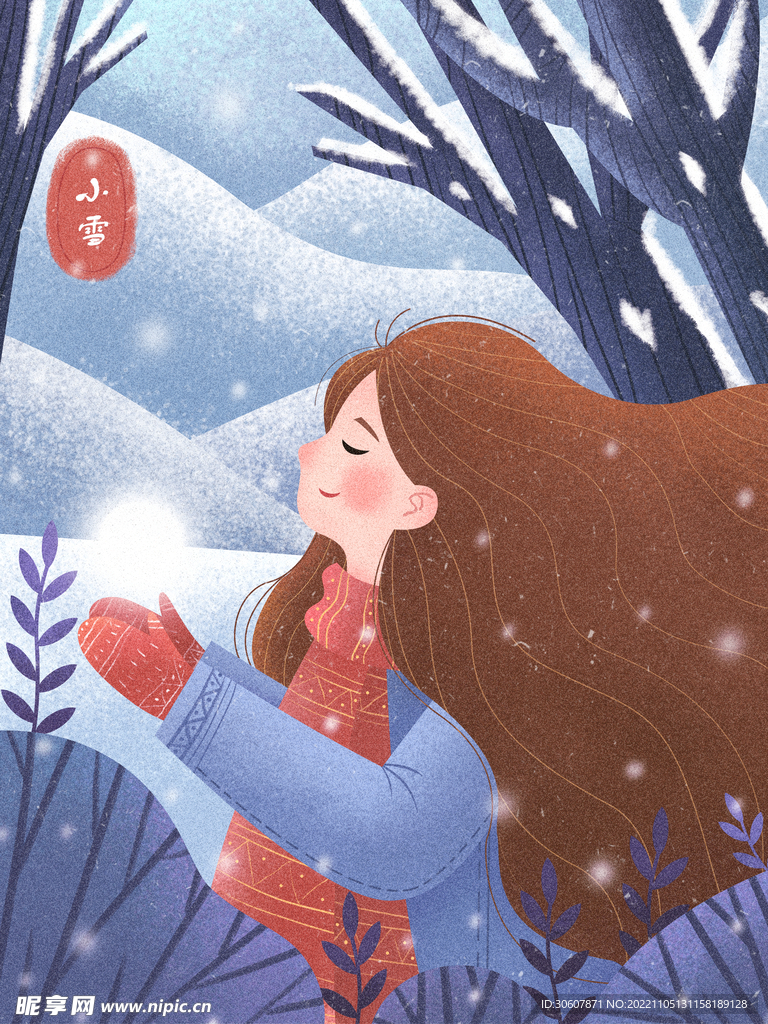 小雪海报