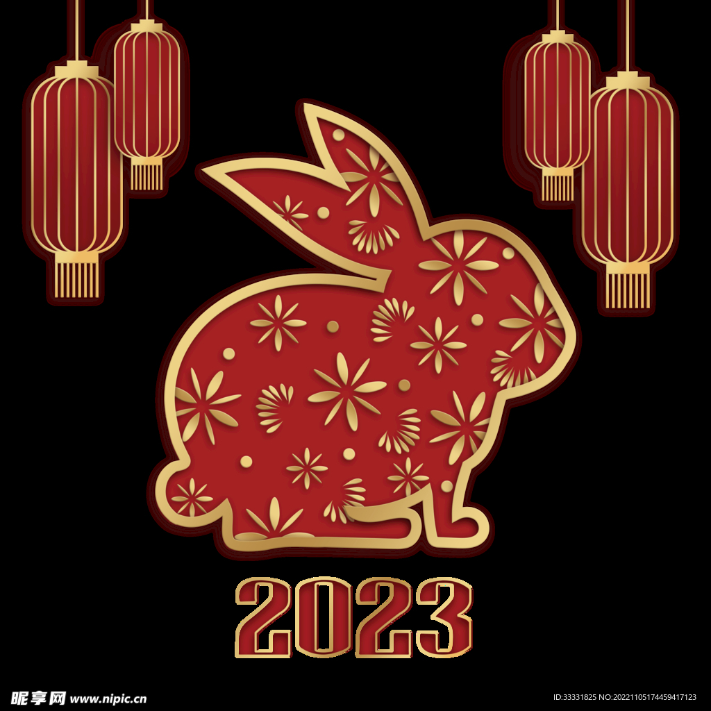 2023兔年新年素材