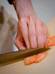 寿司制作切割流程展示实拍