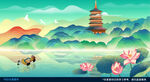 国潮素材插画