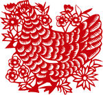 矢量母鸡 
