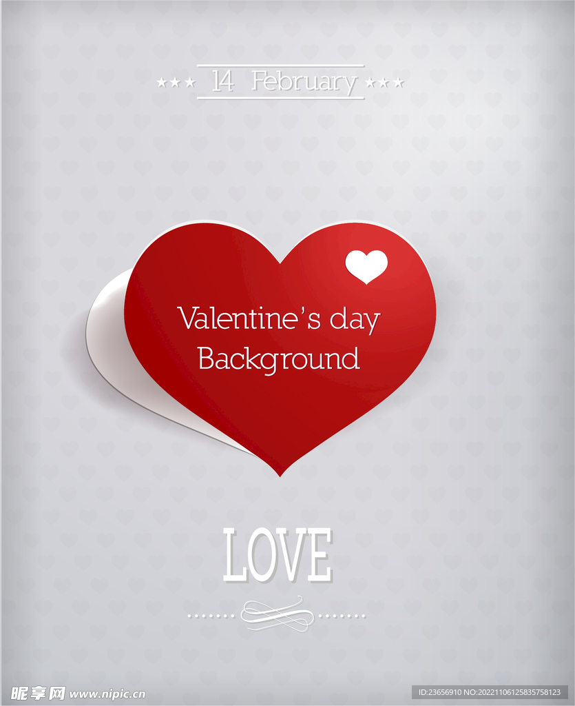 桃心爱心心形元素插画矢量 