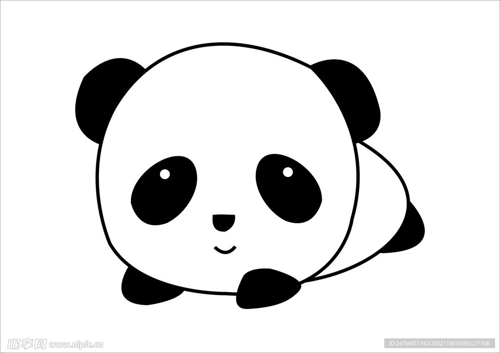 熊猫简笔画
