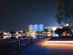 湿地公园城市夜景