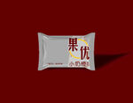 创意食品包装袋设计 果优方块蛋