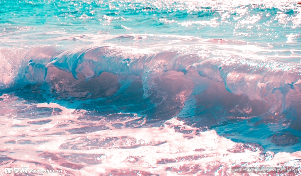 蓝色海浪