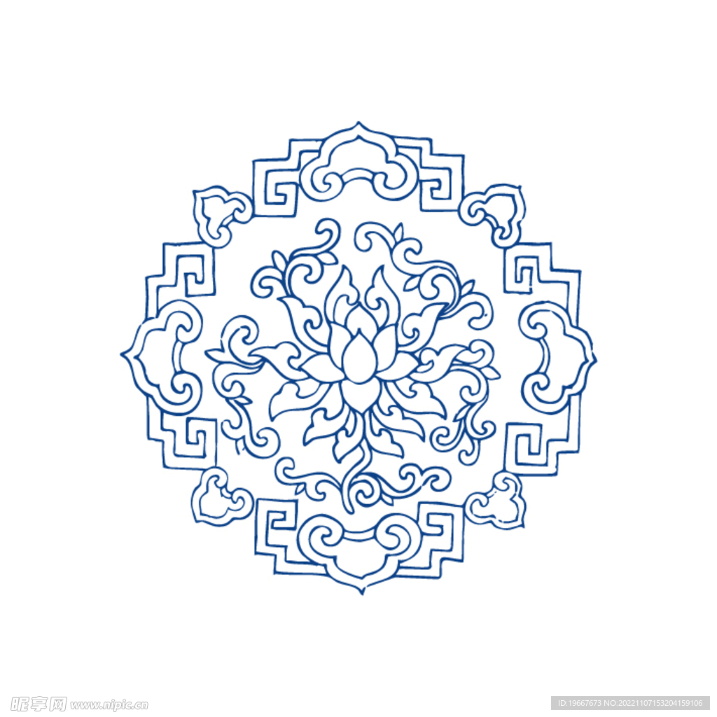 青花纹样