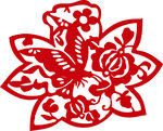 矢量花纹 窗花