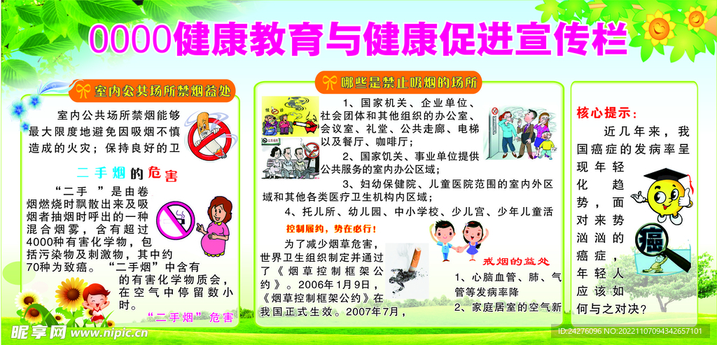 健康促进宣传栏