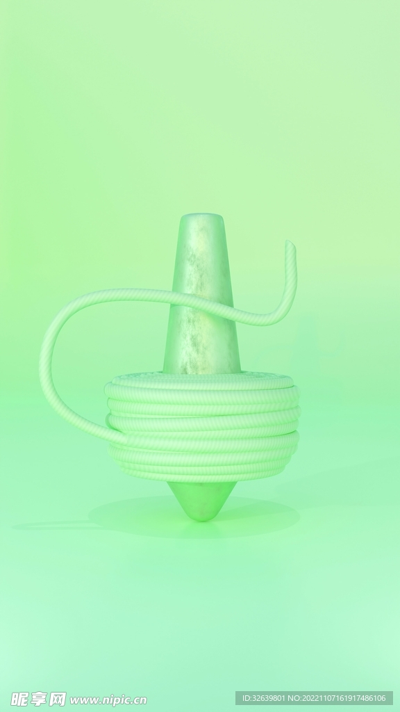 绿色创意插图