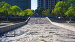 江滨公园景区 石壁 龙纹  