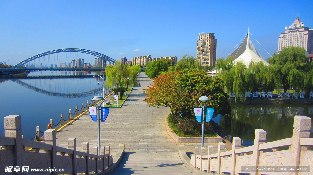 江边风景素材 风景如画  江岸