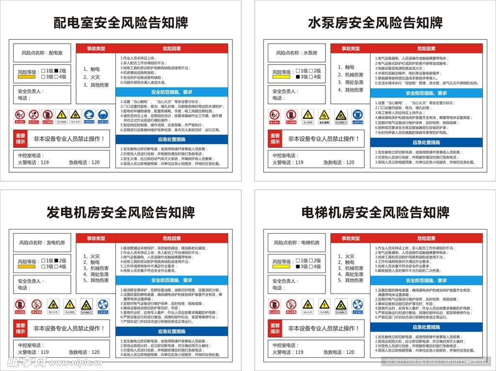 风险告知牌